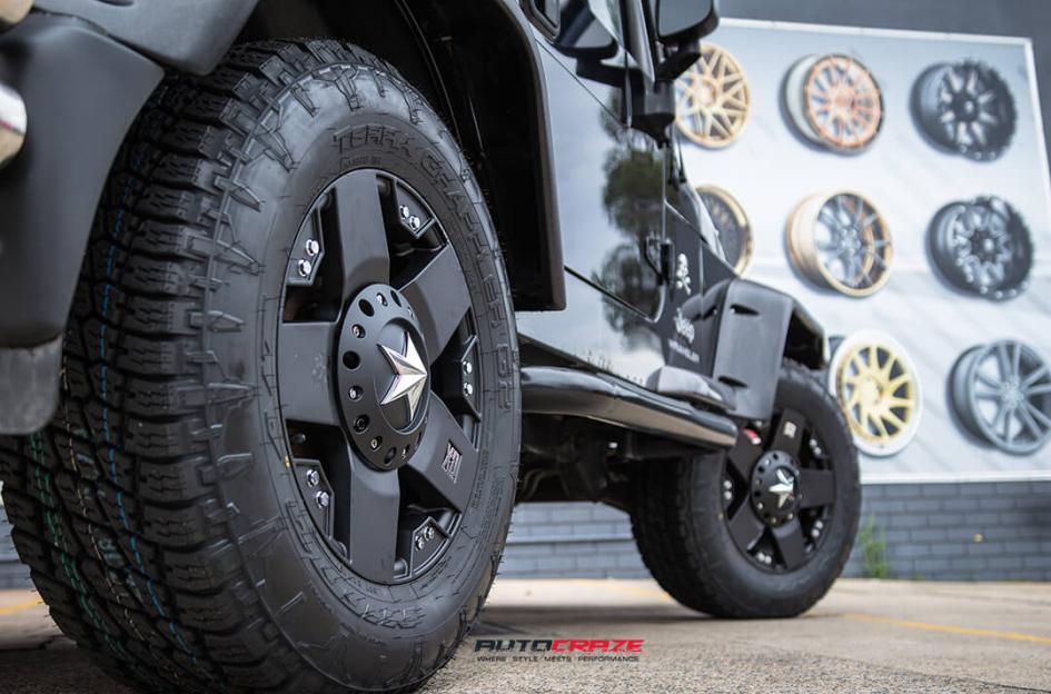 JEEP WRANGLER ROCKSTAR XD MATTE BLACK